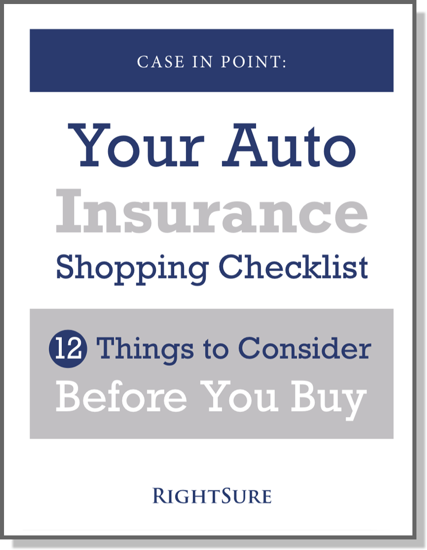Rightsure Auto Insurance Shopping Checklist
